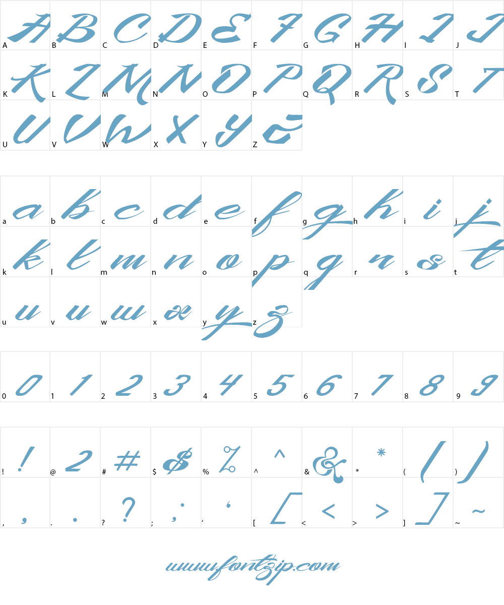 King City Free Font Font Character